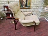 Vintažinis mid century autorinis fotelis/šezlongas - nuotraukos Nr. 20