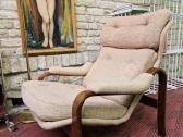 Vintažinis mid century autorinis fotelis/šezlongas - nuotraukos Nr. 21