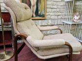 Vintažinis mid century autorinis fotelis/šezlongas - nuotraukos Nr. 22