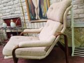 Vintažinis mid century autorinis fotelis/šezlongas - nuotraukos Nr. 32