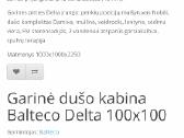 Garinė dušo kabina Balteco Delta - nuotraukos Nr. 2