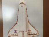 Įrėmintas plakatas Atlantis, raketa Nasa, 45x56cm - nuotraukos Nr. 2