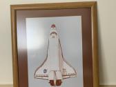 Įrėmintas plakatas Atlantis, raketa Nasa, 45x56cm - nuotraukos Nr. 7