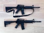 M16 airsoft automatinių ginklų komplektas