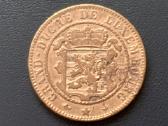 10 centimų 1865m. Liuksemburgas - nuotraukos Nr. 2