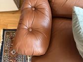 Odinė vintažinė trivietė sofa - nuotraukos Nr. 4