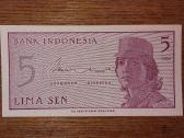 Indonezijos 5 sen banknotas