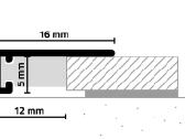 Aliuminės Minileiste grindjuostės 16x5 mm. - nuotraukos Nr. 2