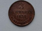 1858 m. 3 schwaren. Tiražas 372.000 vnt.