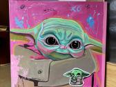 Baby Yoda 2022 vienetinis paveikslas