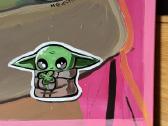 Baby Yoda 2022 vienetinis paveikslas - nuotraukos Nr. 2