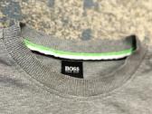 Hugo Boss pilkas siuvinėtas logotipo megztinis su - nuotraukos Nr. 4