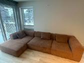 Vilmers „mound“ keturvietė sofa su šezlongu