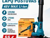 Naujas Skytech akumuliatorinis lapų pūstuvas