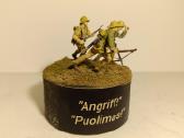 Vokiečių kareivių diorama masteliu 1:35.