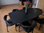 Parduodu valgoma stala 2m x 1m Matinis Juodas