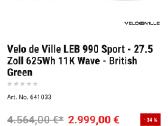 Elektrinis dviratis Velo de Ville - nuotraukos Nr. 12