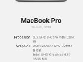 MacBook Pro 16" i9 32gb RAM 1tb 8gb Radeon - nuotraukos Nr. 5