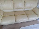 Geros būklės odinė sofa lova - nuotraukos Nr. 3