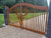 Individualus Corten plieno elektriniai vartai