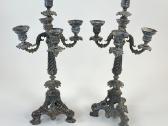 Penkių šakų metalinės žvakidės 2 vnt. Komplektas - nuotraukos Nr. 3