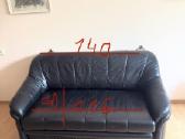 Juoda odinė Vokiška sofa - nuotraukos Nr. 4