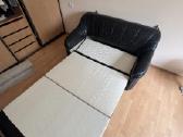 Juoda odinė Vokiška sofa - nuotraukos Nr. 7