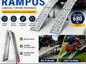 Aliuminės pakrovimo rampos, trapai, komplektas