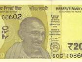 India 20 rupees 2019. (Plate letter L ). Unc. P - nuotraukos Nr. 2