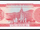 Venezuela 5 bolivares 1989. Unc. P