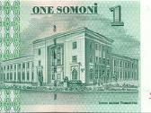 Tajikistan 1 somoni 1999. Unc. P