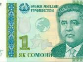 Tajikistan 1 somoni 1999. Unc. P - nuotraukos Nr. 2
