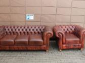 Chesterfield natūralios odos fotelis - nuotraukos Nr. 11