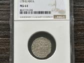 Lietuva pusgrasis (1/2 Grosz) 1550 Ngc Ms61