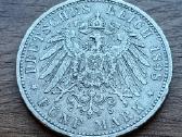 Vokietijos Imperijos 5 markių moneta 1898 m.