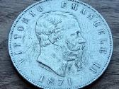1871 metų Italijos Karalystės 5 liros - nuotraukos Nr. 2
