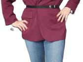 Bordo oversize švarkas