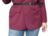 Bordo oversize švarkas - nuotraukos Nr. 2