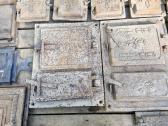Senovinės ketaus krosnies dalys(durelės,juška) - nuotraukos Nr. 5