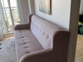 „Dizaineriška veliūrinė sofa-lova Glamour (rožinė/ - nuotraukos Nr. 3