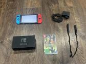 Nintendo Switch, Blue & Red, 32gb/naujas žaidimas
