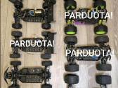 RC automodelių važiuoklės, dalys, pultai