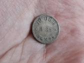 Norvegija 10 erių 1875 sidabras