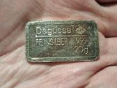 Degussa 20 gramų 999 luitelis