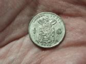 Nyderlandų Indonezija 1/4 guldeno 1858 sidabras