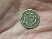 JAV Half Dime 1848 sidabras
