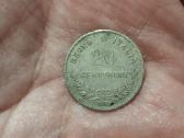 Italija 20 sentesimų 1863 sidabras