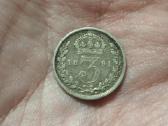 UK 3 pencai 1891 sidabras