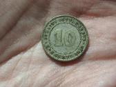 Sąsiaurio gyvenvietės 10 centų 1919 sidabras
