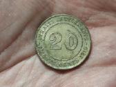 Sąsiaurio gyvenvietės 20 centų 1919 sidabras